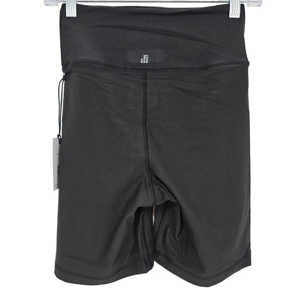Revolve WeWoreWhat Womans size S Lace-Up Biker Shorts in Black 6" Inseam NEW - Picture 3 of 8